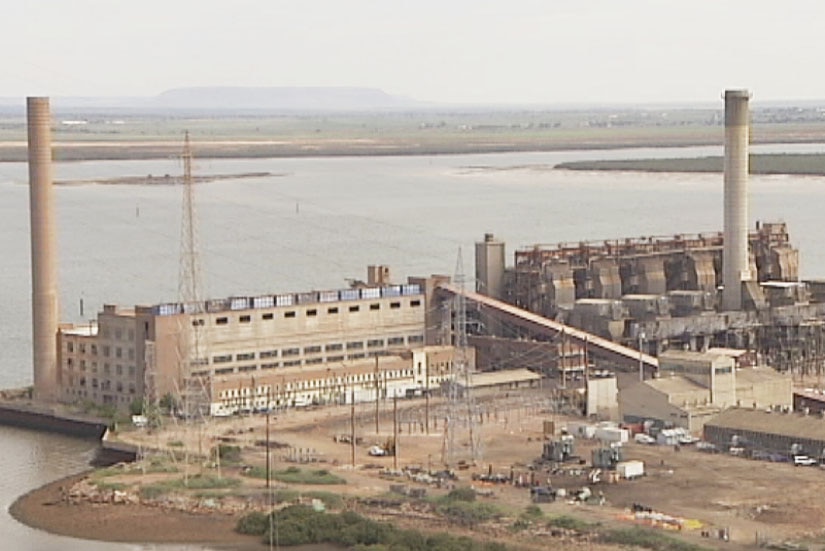 The Port Augusta power station before it was demolished.