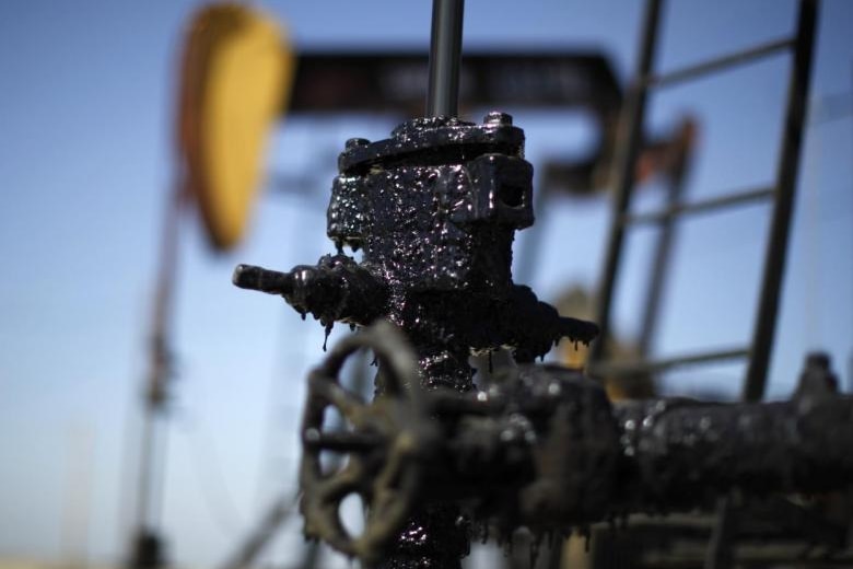 Oil tap on a rig in California, USA.