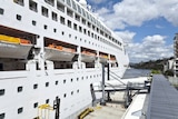 Cruise ship at terminal