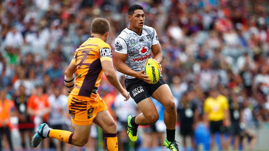 Roger Tuivasa-Sheck in action for the Warriors