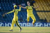 Julie Hunter took five wickets for the final-bound Aussies.