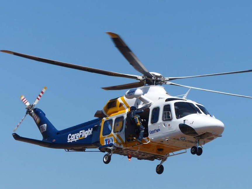 CareFlight rescue helicopter NT