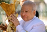 Cambodia's former king Norodom Sihanouk.