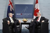 Canadian PM Stephen Harper meets with Deputy PM Wayne Swan