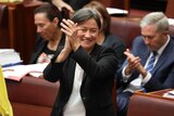 Penny Wong is overcome with emotion as the senate passes the ssm bill