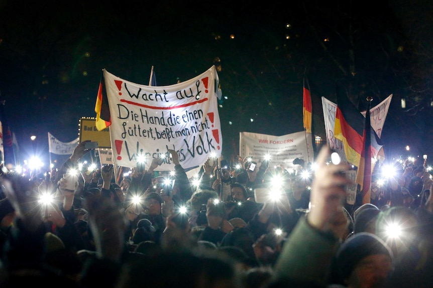 PEGIDA rally in Dresden