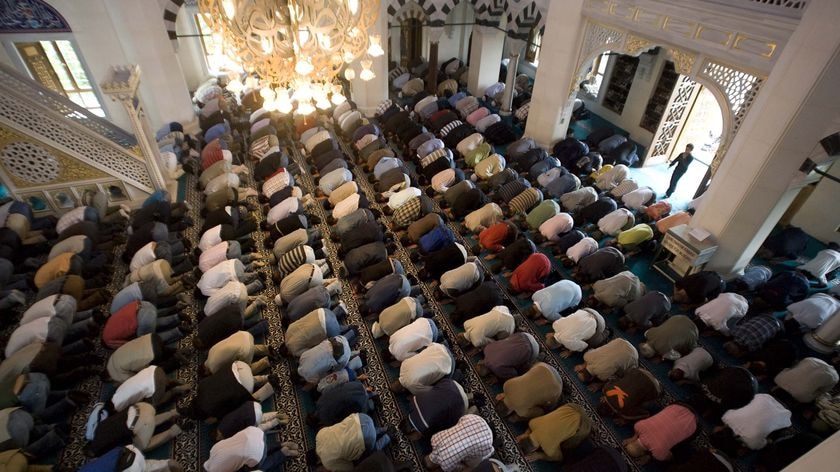 German Muslim worshippers