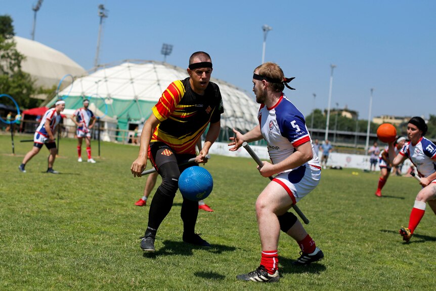 US Quadball on X: @alphabetocean @QuidditchWC2018 @abcnews Here's when  @USAQuidditch is playing on Saturday: Ireland vs. US: 1 am PT/4 am ET (10 am  local time) Italy vs US: 3 am PT/6