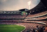 AFL at the MCG, crowd and field shot
