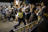 Police clash with protesters