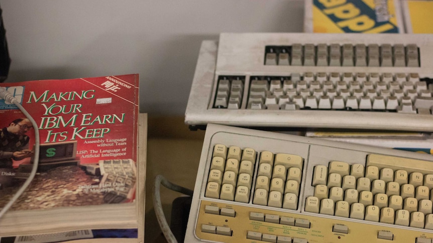 Books and keyboards.