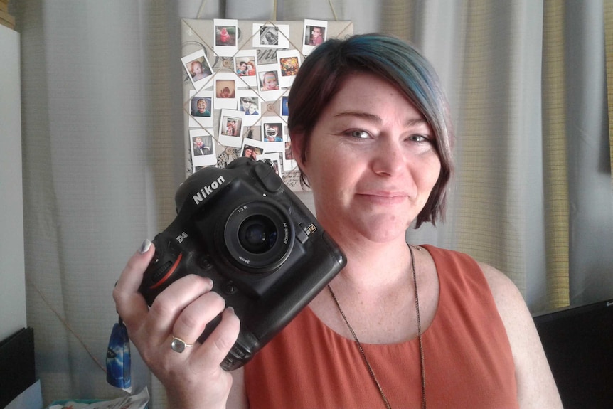 Photographer Colleen Harris in her studio.