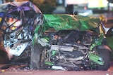 Car collision at Southern Expressway