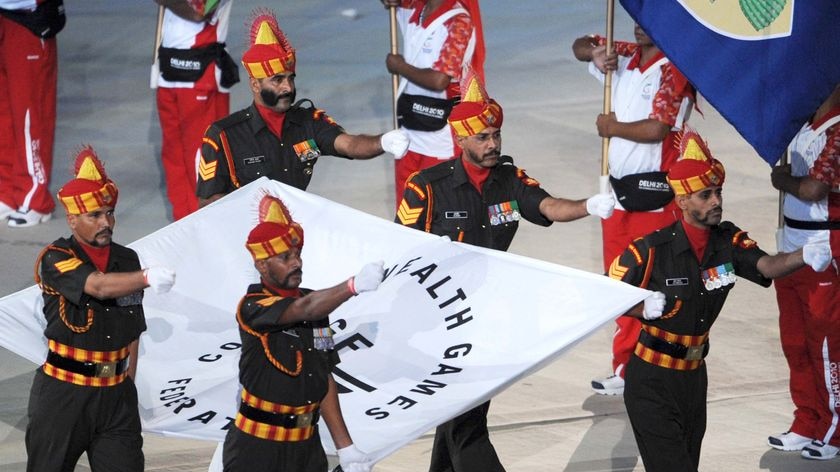 Commonwealth Games flag paraded at opening ceremony