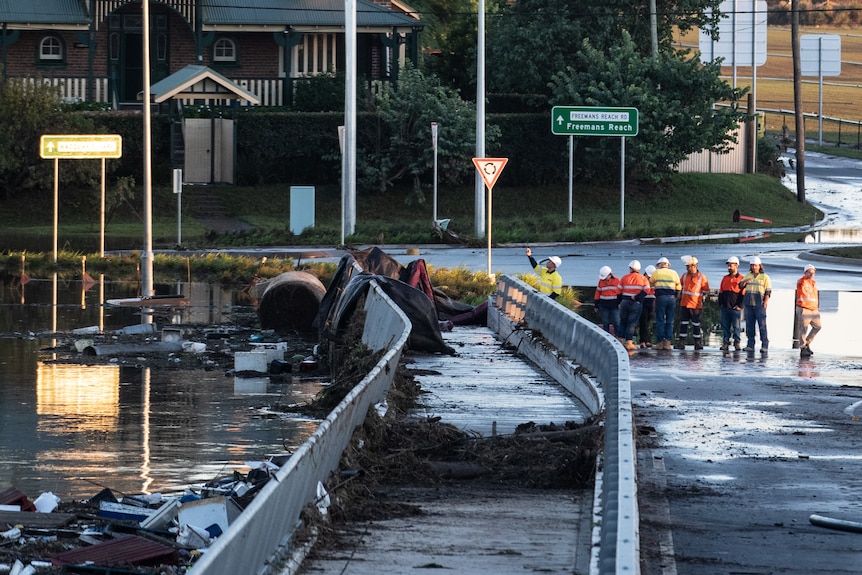 workers at a bridge