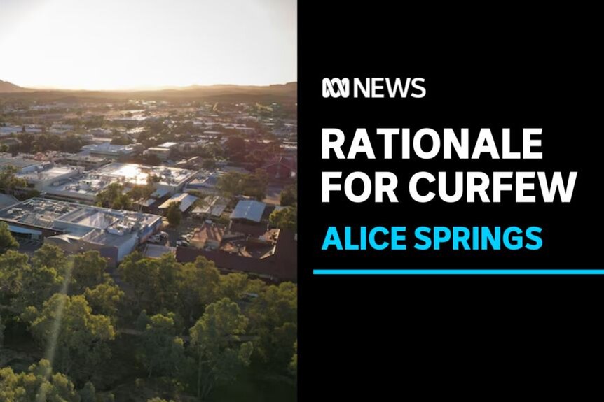 Rationale for Curfew, Alice Springs: An aerial view of Alice Springs.