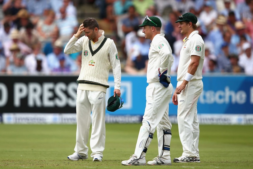 Michael Clarke on day three of the second Ashes Test against England at Lord's Cricket Ground.