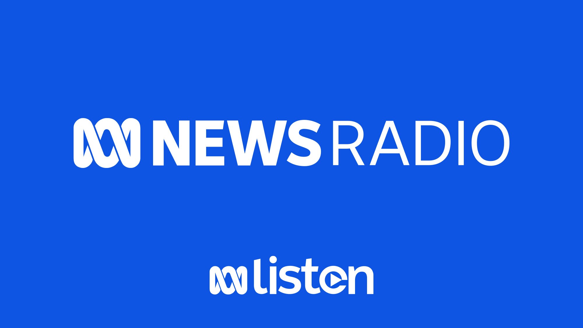 ABC News Radio logo and the ABC Listen logo below it on a light blue background.