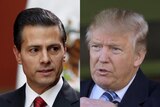 Enrique Pena Nieto and Donald Trump