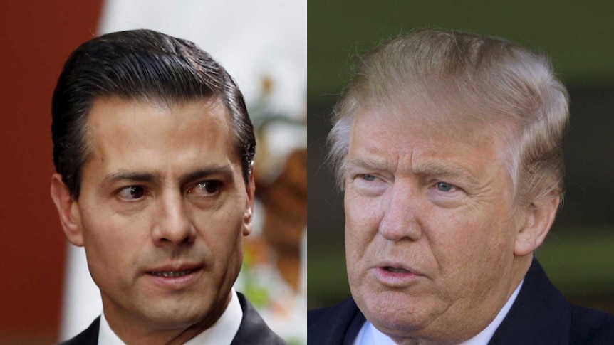 Enrique Pena Nieto and Donald Trump