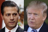 Enrique Pena Nieto and Donald Trump composite image