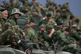 Russia is allowed to maintain a peacekeeping force in and just around South Ossetia.