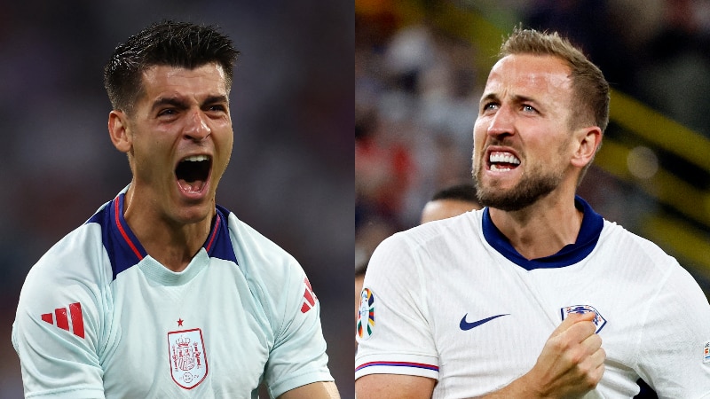 Spain, England Euro 2024 captains composite