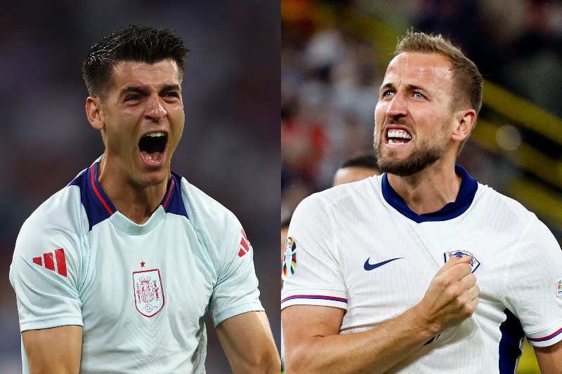 Spain, England Euro 2024 captains composite