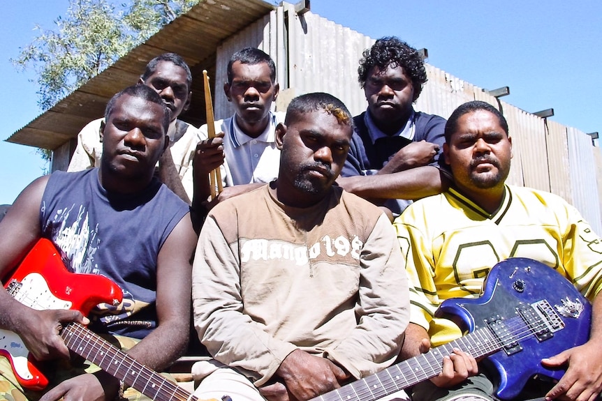 The Lonely Boys have been playing together since they were teenagers, this photo was taken ten years ago when they started to gain popularity in the top End’s Aboriginal communities.