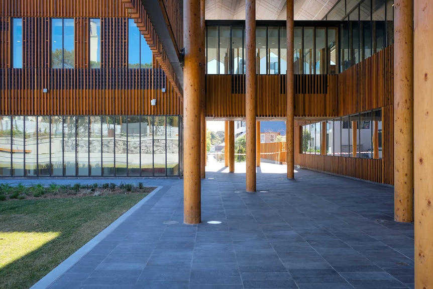 The exterior of Marrickville library