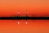 Power station reflection
