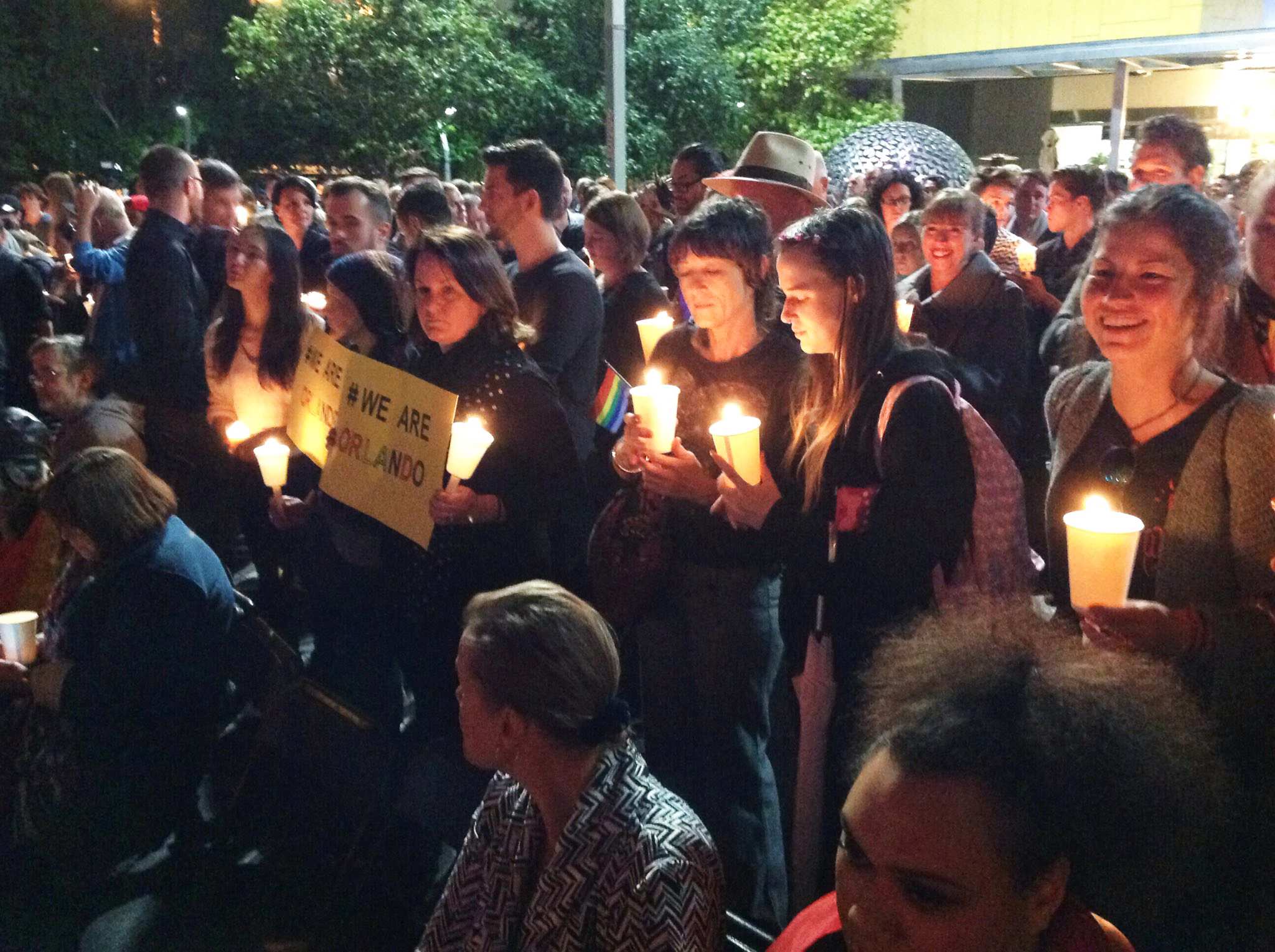 Orlando shooting: Hundreds gather at Brisbane candlelight vigil to ...