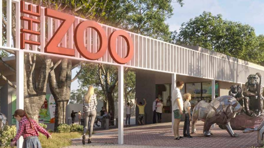 An artist's impression of an upgrade to a regional zoo.