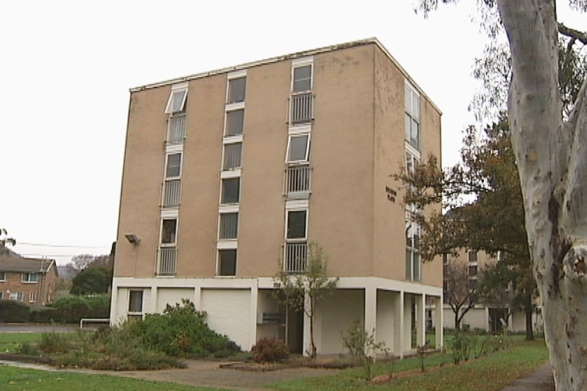 Dickson Towers public housing buildings in Canberra's north.