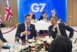 Leaders gather at a session dedicated to the global economy during the G7 Summit in Brussels.