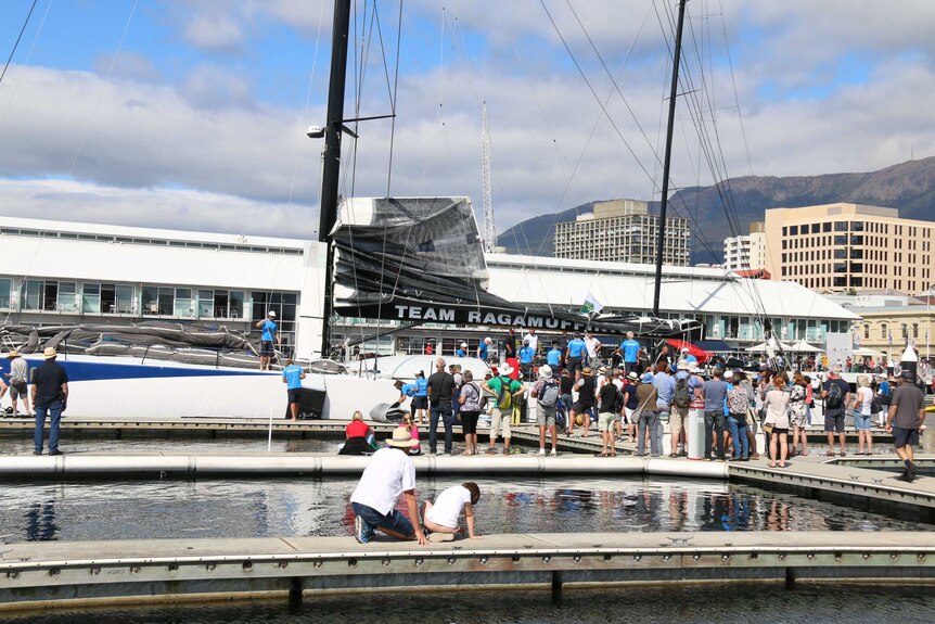 Ragamuffin at Constitution Dock in Hobart.