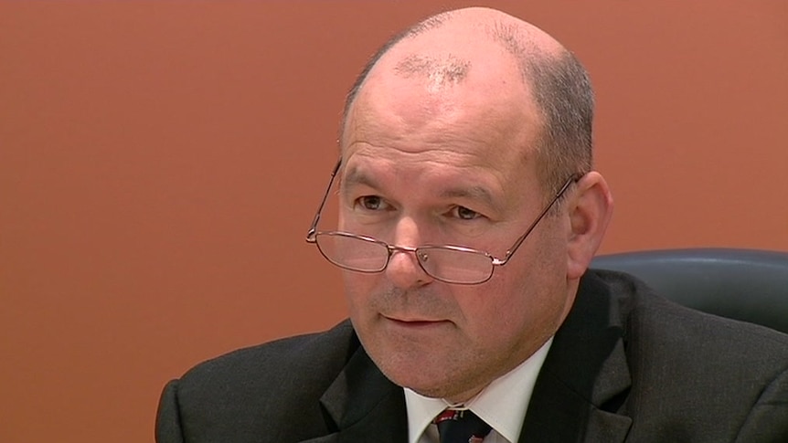 A headshot of Magistrate Robert Harrap at work in court