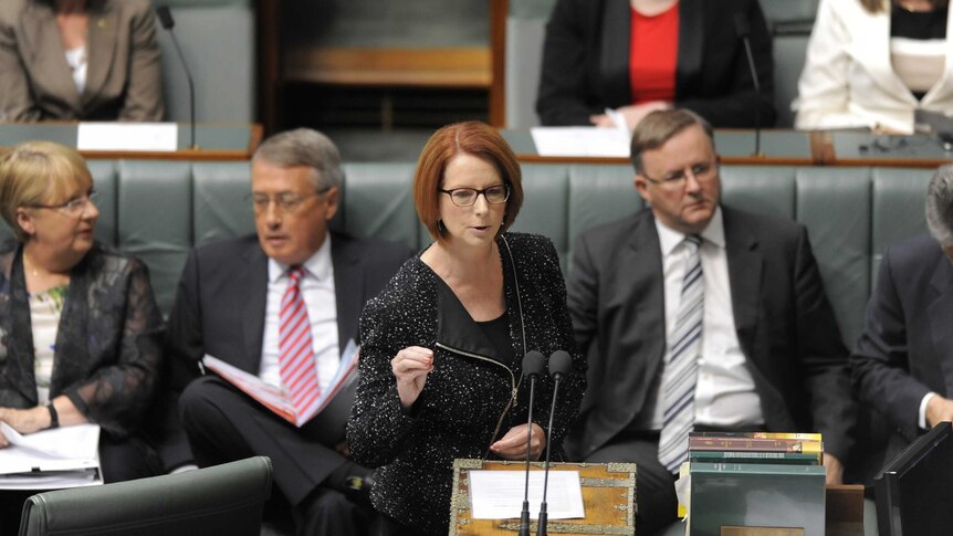Julia Gillard during Question Time