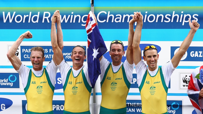 Lightweight four celebrates gold