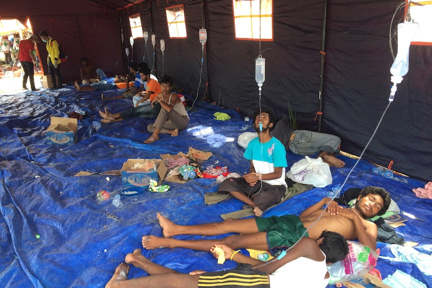 Tent hospital at Langsa, Aceh
