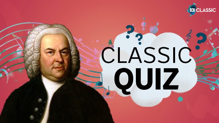 J. S. Bach next to the words "Classic Quiz"