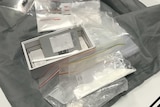 Snap lock bags containing 110 grams of cocaine seized in Darwin.