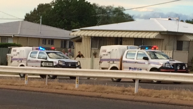 Police said three boys were playing in the backyard of an abandoned house in Mount Isa just before 6:00pm on Saturday.