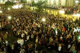 Thousands attended the Anzac Day dawn service in Brisbane.