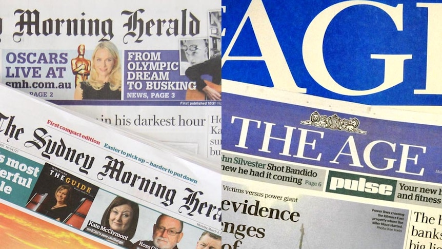 Treasurer Joe Hockey is taking legal action against several Fairfax papers.