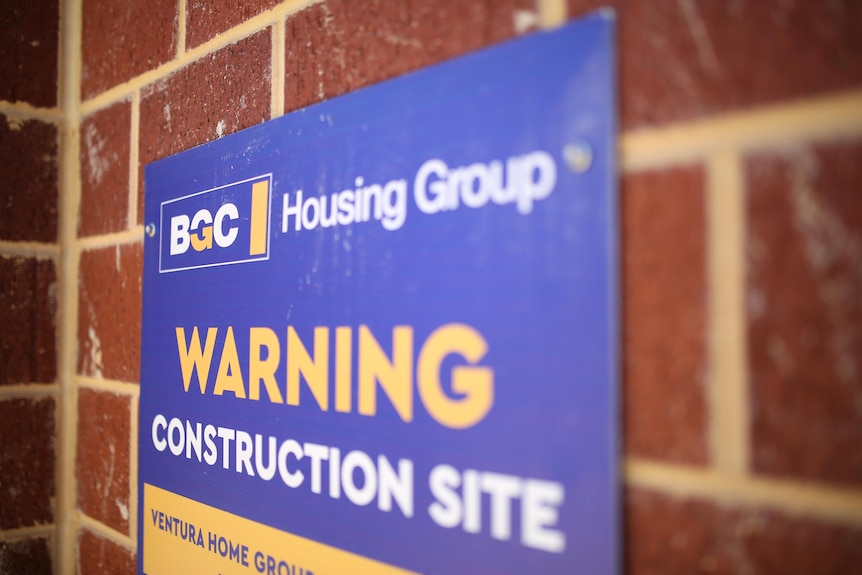 A BGC housing group sign