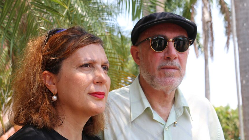 Lidia and Michael Di Lembo stand outside the Northern Territory Supreme Court.