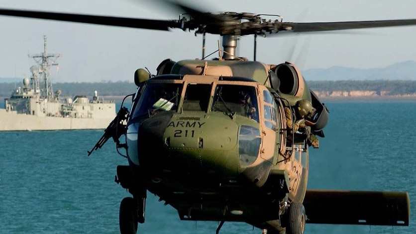 Australian Army Blackhawk helicopter