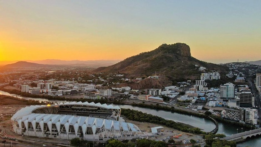 Townsville Stadium at dusk