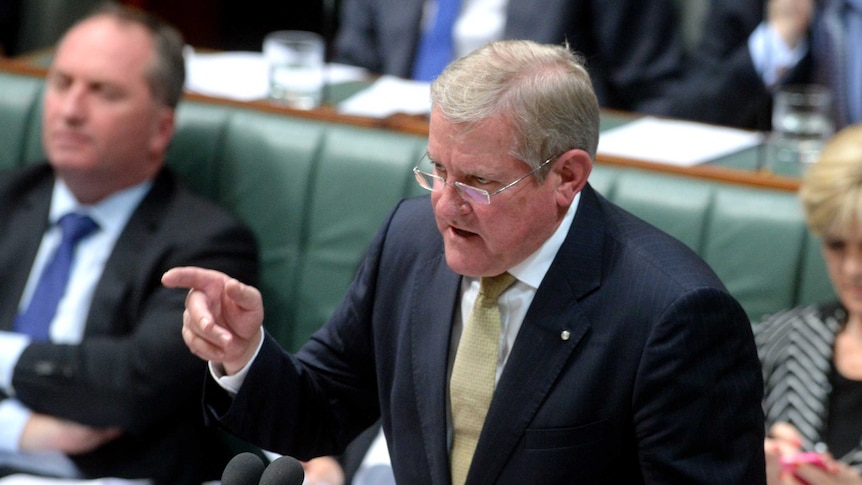 Industry Minister Ian Macfarlane during question time